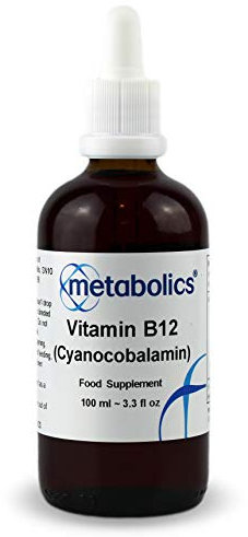 Vitamin b12 cyanocobalamin 100ml | Suitable for sublingual b12 Consumption | Made in The UK | Nothing Added