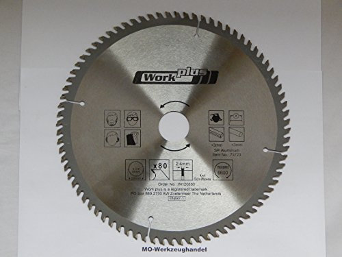 1 HM Kreissägeblatt für Alu Ø 230 x 30 mm 80 HM-Zähne, für Aluminium-Legierung und Kunststoffprofile Sägeblatt Kreissägeblätter 73723