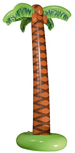 PARTY DISCOUNT NEU SPARPACK Aufblasbare Palme, ca. 180 cm, 12 STK