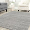 Shaggy Teppich Farbe Hochflor Langflor Teppiche Modern Uni Farben, Farbe:Grau, Maße:150 cm Quadrat