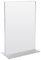 HMF 46922 Acryl Tischaufsteller gerade | DIN A4 Hochformat | Glasklar