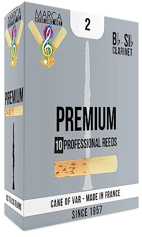 PREMIUM 2 Bb Clarinet Reeds (Pack of 10)