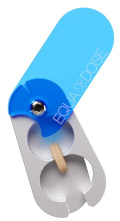 EQUADOSE Pill Splitter with Precision Aluminum Blades, Safely and Cleanly Cuts Small and Large Tablets, Vitamins, and Pills, Easy Tablet Divider for Accurate Medication Dosing