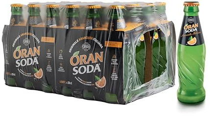Oransoda | Bevanda Gassata all'Arancia, 4 Confezioni x 6 Bottiglie in Vetro da 20 cl VAP, L'originale Aranciata Italiana con Succo di Arance Siciliane, Senza Coloranti
