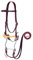 Weaver Leather Unisex – Erwachsene Weaver Equine Browband Hackamore Bridle Zaumzeug aus Leder, Burgunder, Horse