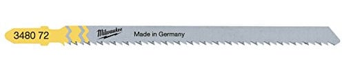 Milwaukee Stichsägeblatt Holz/Furnier 105 x 2,5 mm, umgekehrte Verzahnung, 5 Stück