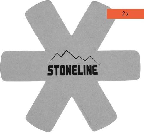 STONELINE Set di Protezioni per padelle, 2 Pezzi, in Pile, Protezione impilabile