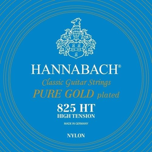 Hannabach Corde per chitarra classica, Serie 825 Tensione alto Special Gold - set completo