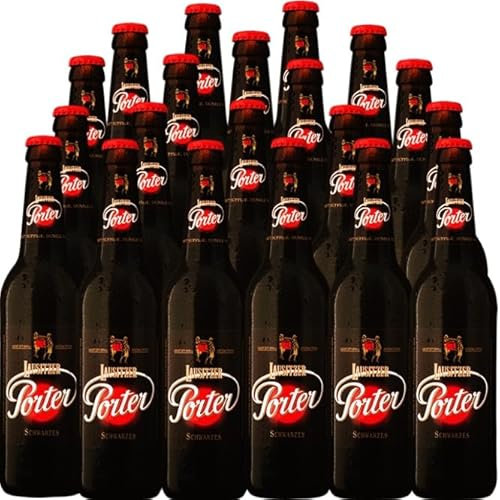 Lausitzer Porter Schwarzes (20 Flaschen Schwarzbier à 0,5 l / 4,4% vol.) inc. 1.60€ MEHRWEG Pfand