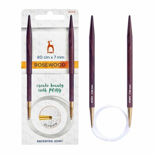 Pony - Pony Rosewood (80cm, 7.00mm) Circular Knitting Needle - 1 Piece
