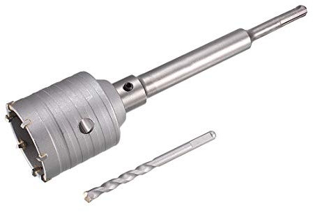 sourcing map Schaft Beton Zement Wand Loch Säge Bohrer 60mm mit Schraubenschlüssel de