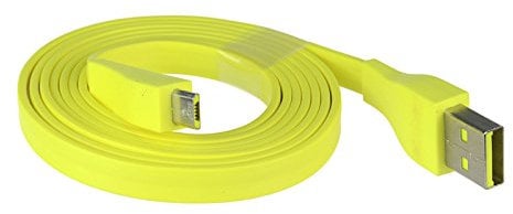 DSLRKIT Logitech UE BOOM Bluetooth Speaker Micro USB Cable 22AWG 1.2M 4ft Max 2.5A Yellow