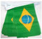 AZ FLAG Ghirlanda 6 Metri 20 Bandiere Brasile 21x15cm, Bandiera Brasiliana 15 x 21 cm - Festone Bandierine