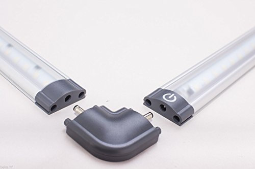 Adaptateur de raccordement pour luminaire linéaire LED, angle 90 degrés