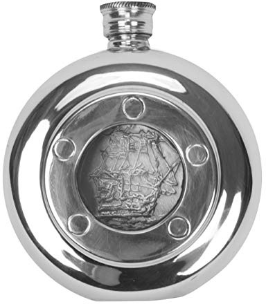 Nauticalia Flasque hublot en étain 140 ML