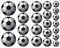 Samunshi 23-Teiliges Fussball Wandtattoo Set Wandaufkleber Kinderzimmer Babyzimmer in 5 Größen (2x16x26cm Mehrfarbig)