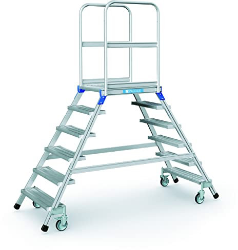 Zarges 41984 - Escalera de pedestal, ambos lados
