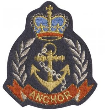 Aufnäher - Anchor - 04545 - Gr. ca. 7 x 8 cm - Patches Stick Applikation