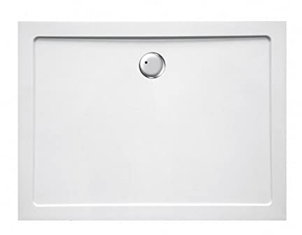 ERCOS Piatto Doccia in Acrilico 80x120 cm Rettangolare - Ultra Piatto Altezza 3,5 cm