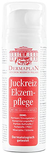 DERMAPLAN Ekzem gegen Juckreiz, effektive Basispflege bei Neurodermitis, Psoriasis, Ekzemen, Hautirritationen ohne Emulgatoren, Parfüm, PEG, Konservierungsstoffe - Made in Germany - 100% vegan