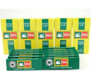 swan Full Box Swan Green Papers W/ Full Box Extra Slim Filter Tips