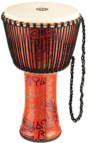 Meinl Percussion Rope Travel Djembe - Sehr große Handtrommel - Mit Ziegenfell - Durchmesser 14 Zoll - Kunststoff, Mehrfarbig (PADJ1-XL-G)