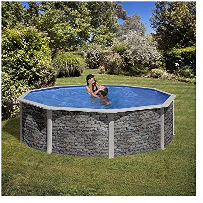 Gre kit460po – Pool rund Dekoration Stein Dim: Ø 460 H 120