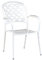 Inko Stapelsessel Capri Weiss Stapelstuhl Aluminium Guss