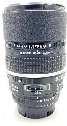 Nikon AF Nikkor D 105mm F2 DC - Objetivo con Montura para Nikon (Distancia Focal Fija 105mm, Apertura f/2)