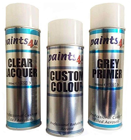 Car Paint compatible withVOLKSWAGEN Compatible IRON GREY LC7Z Complete Basecoat Car Paint Spray Kit