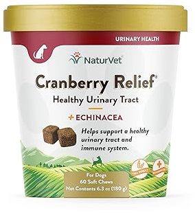 NaturVet ALIVIO DE ARÁNDANOS + Echinacea Tracto Urinario Perros (CUP) 60 Piezas