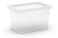 Kis 8609000 0202 03 Aufbewahrungsbox Omni Box, 16 L, Plastik, transparent, 38,5 x 25,5 x 23,5 cm