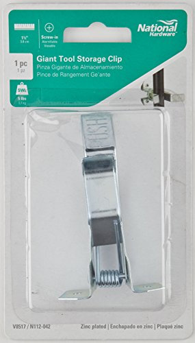 National Hardware Kristallsteine – 042 N112 V8517 GIANT Werkzeug Aufbewahrung Clip, Zink