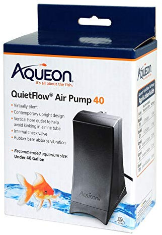 Aqueon QuietFlow - Pompa ad aria per acquari, 40 litri, per serbatoi inferiori a 40 galloni