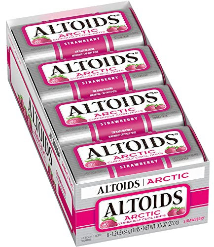 Altoids Arctic Strawberry Mints, 1.2 Ounce (8 Packs)