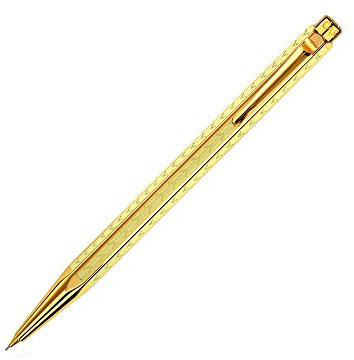 Caran d 'Ache Ecridor Bleistift–Chevron vergoldet