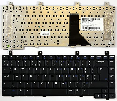 Power4Laptops Regno Unito Nero Tastiera Sostitutiva per Portatili Compatibile con HP Pavilion ZX5000