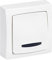 Legrand - Interrupteur ou va-et-vient témoin (voyant fourni) Appareillage Saillie - Blanc
