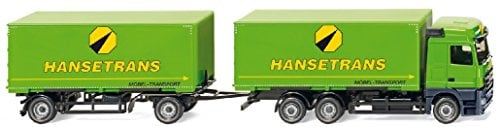 Swap-body trailer truck (MB Actros) Hansetrans - Model Car, Ready-made - Wiking 1:87