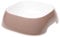 Ferplast Dog Bowls GLAM, Non-Slip Rubber Base, Food and Water Plastic Bowl Easy to Clean, 1,2 Liter, Grey