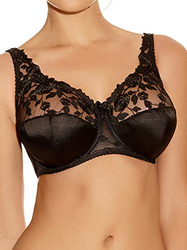 Fantasie Belle Full Cup Semi Sheer Bra Black Black 32JJ