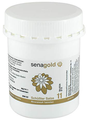 Schuessler Salz Nr. 11 - Silicea D12-1000 Tabletten, glutenfrei