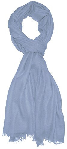 Lorenzo Cana Herren Schal Schaltuch 100% Kaschmir leicht kuschelweich Kaschmirschal Kaschmirtuch hellblau einfarbig 7830811