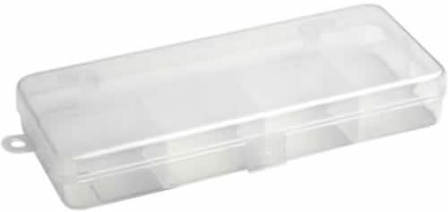 Leeda Multi Change Case Tackle Box 4-24 Compartments Clear,