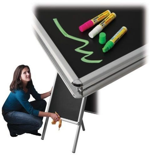 Schreibtafel-Set DIN A1 f. Kundenstopper Plakatständer, Kreidetafel Tafel Kreide
