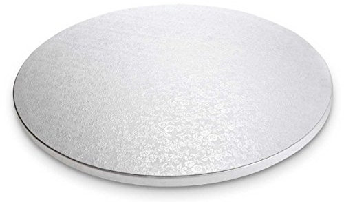 Städter 900028, Cake Board, bandeja redonda para tartas, Plástico, Blanco, 30 x 30 x 1.2 cm