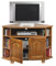 ACTUAL DIFFUSION Bretagne Meuble TV d'angle Chêne 2 Portes, Bois, 77,5x114x77 cm
