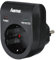 Hama Überspannungsschutz Adapter für z.B. Telefonanlage, Computer, HiFi und TV-Geräte, bis 3500 W, 230 V, doppelte LED-Statusanzeige, schwarz