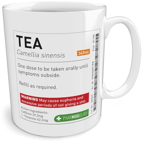 Black Raven Design - Prescription Tea, Ceramic Mug, 11fl oz