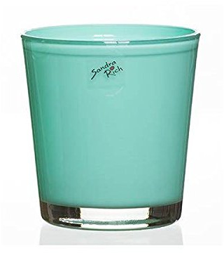 Sandra Rich Glas Orchideentopf Blumentopf Orchid hellblau H. 13,5cm D. 12,5cm